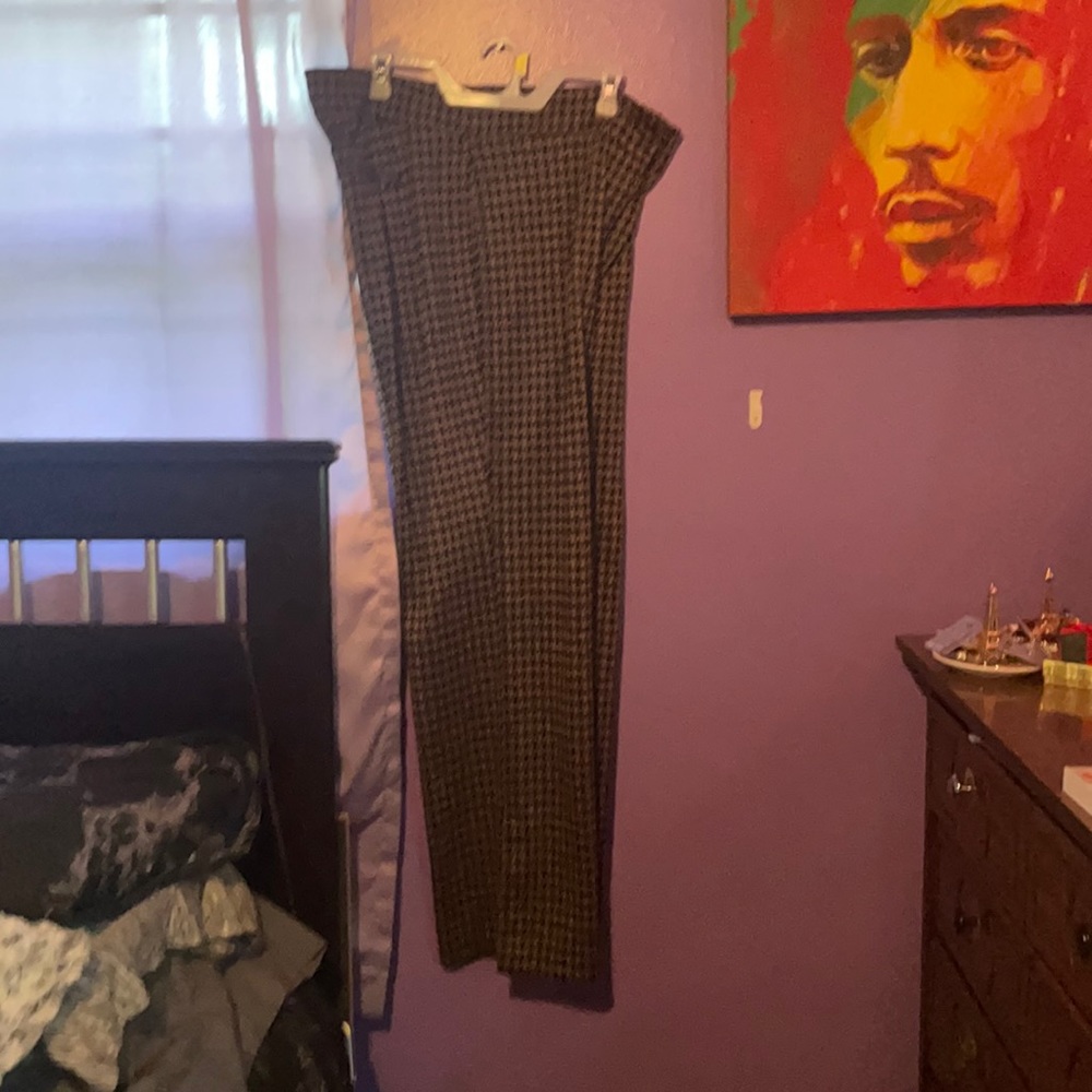 Black and brown dress pants